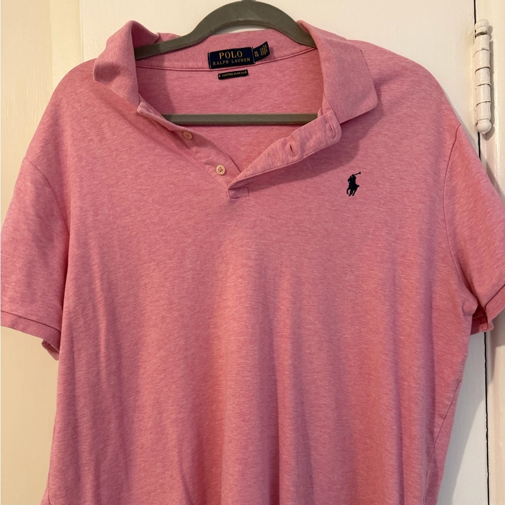 Polo by Ralph Lauren Custom Slim Fit Shirt in Pink